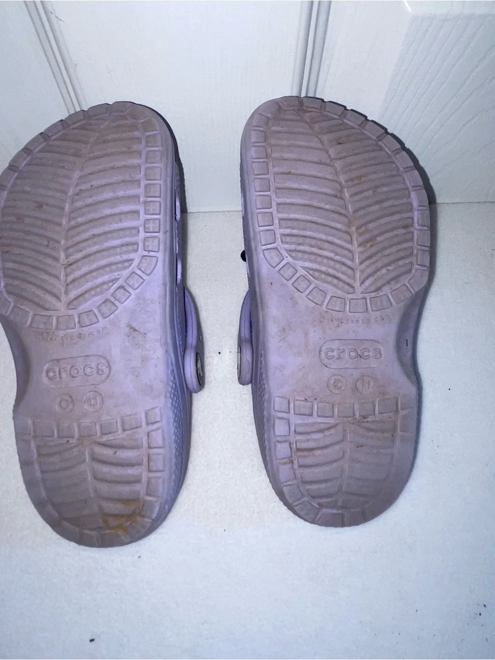 CROCS Kids Lavender Slip-On Clogs with Fun Charms